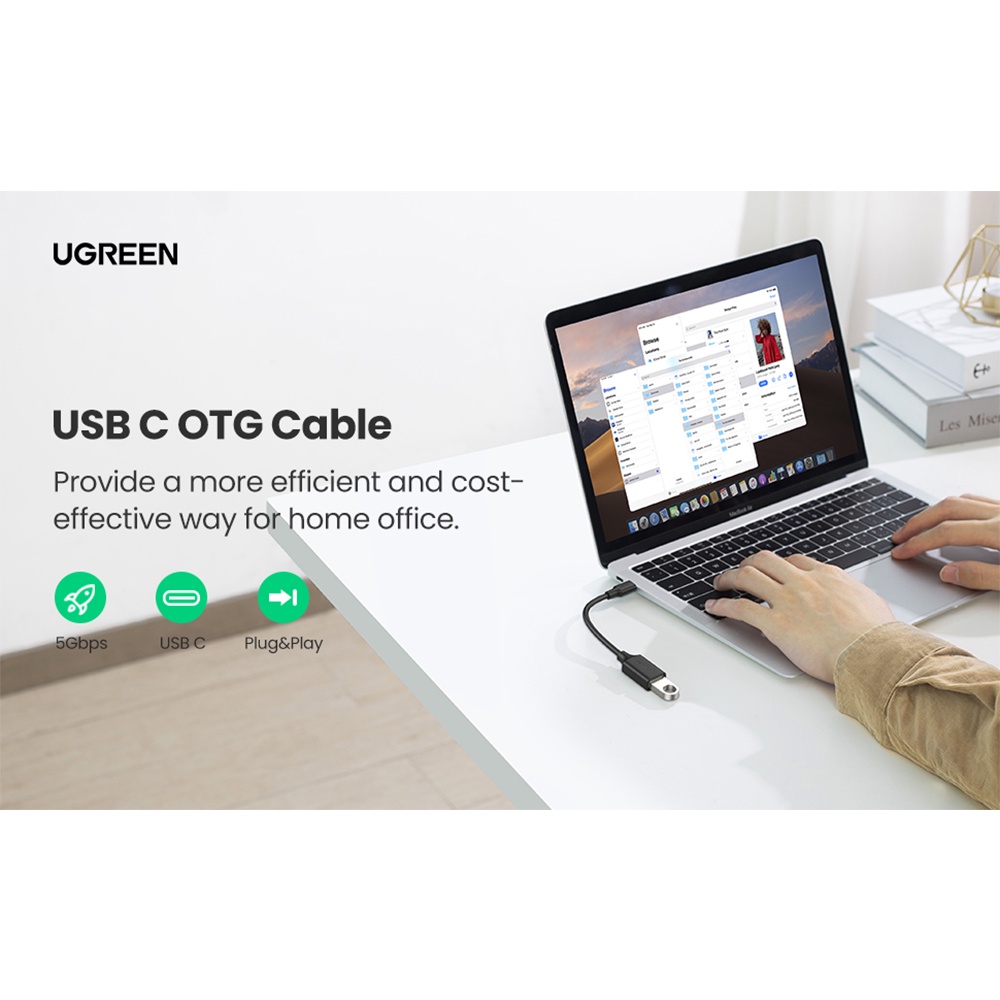 UGREEN USB C to USB Adapter Type C OTG Cable USB C Male to USB 3.0 A ...