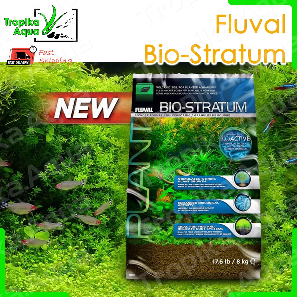 **NEW** Fluval Bio Stratum Plant And Shrimp Aquarium Aqua Soil (1kg Repack) Shopee Malaysia