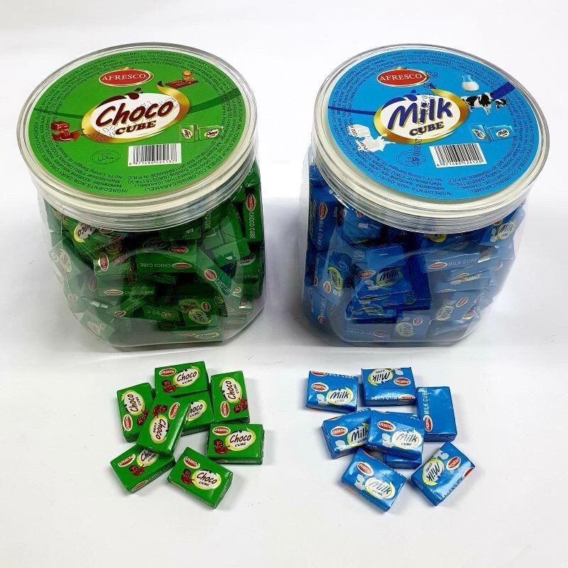 🔥HOT🔥AFRESCO Choco Cube / Milk Cube (120pcs) | Shopee Malaysia
