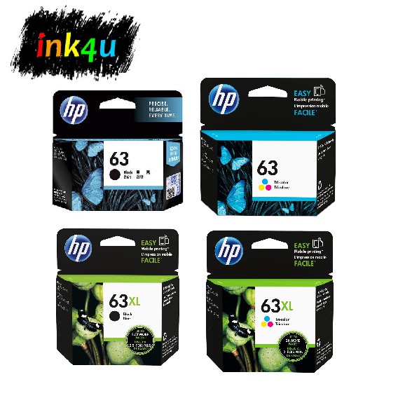 Clearance [ORIGINAL] HP 63 / 63XL Black Color Ink 1110 1111 1112 1113 ...