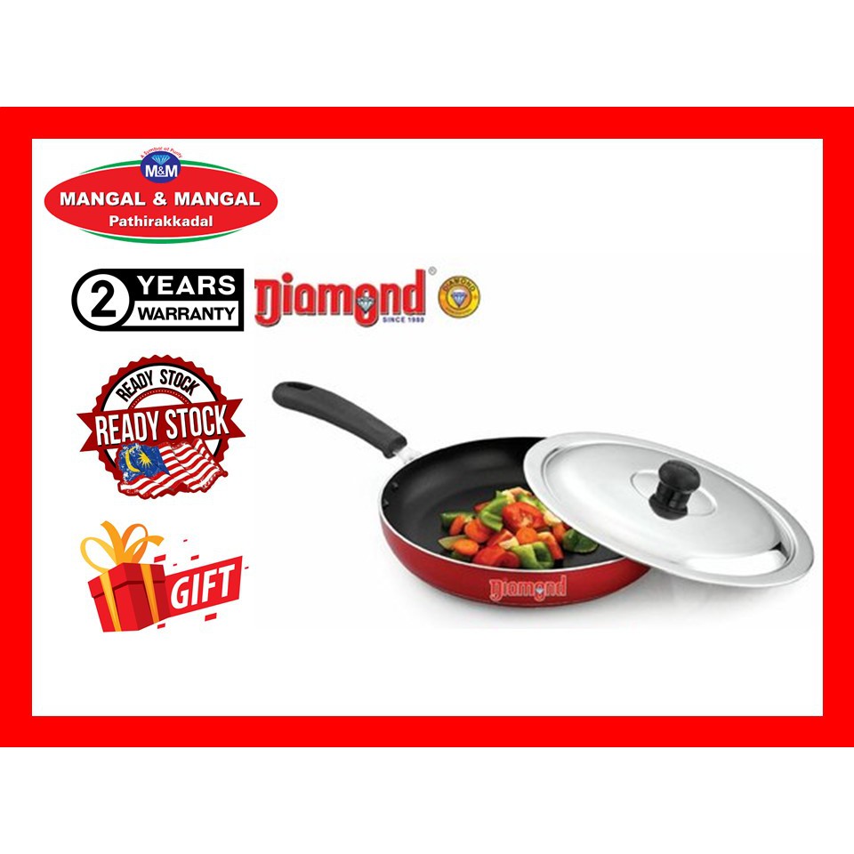 Diamond Nonstick Induction Base Fry Pan 24 cm diameter (Aluminium, Non