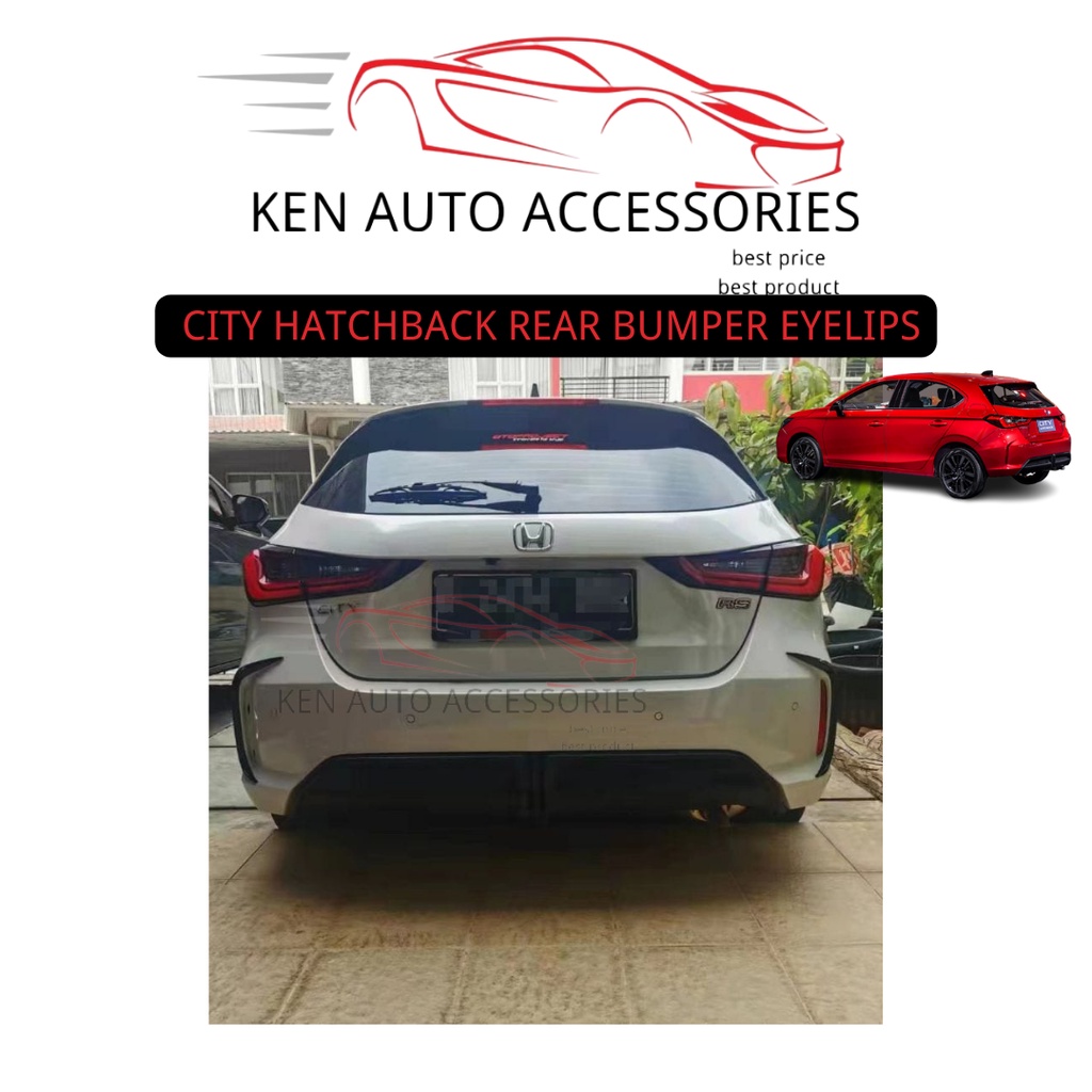 HONDA CITY HATCHBACK FACELIFT (2022-2025) REAR BUMPER CANARD & REAR