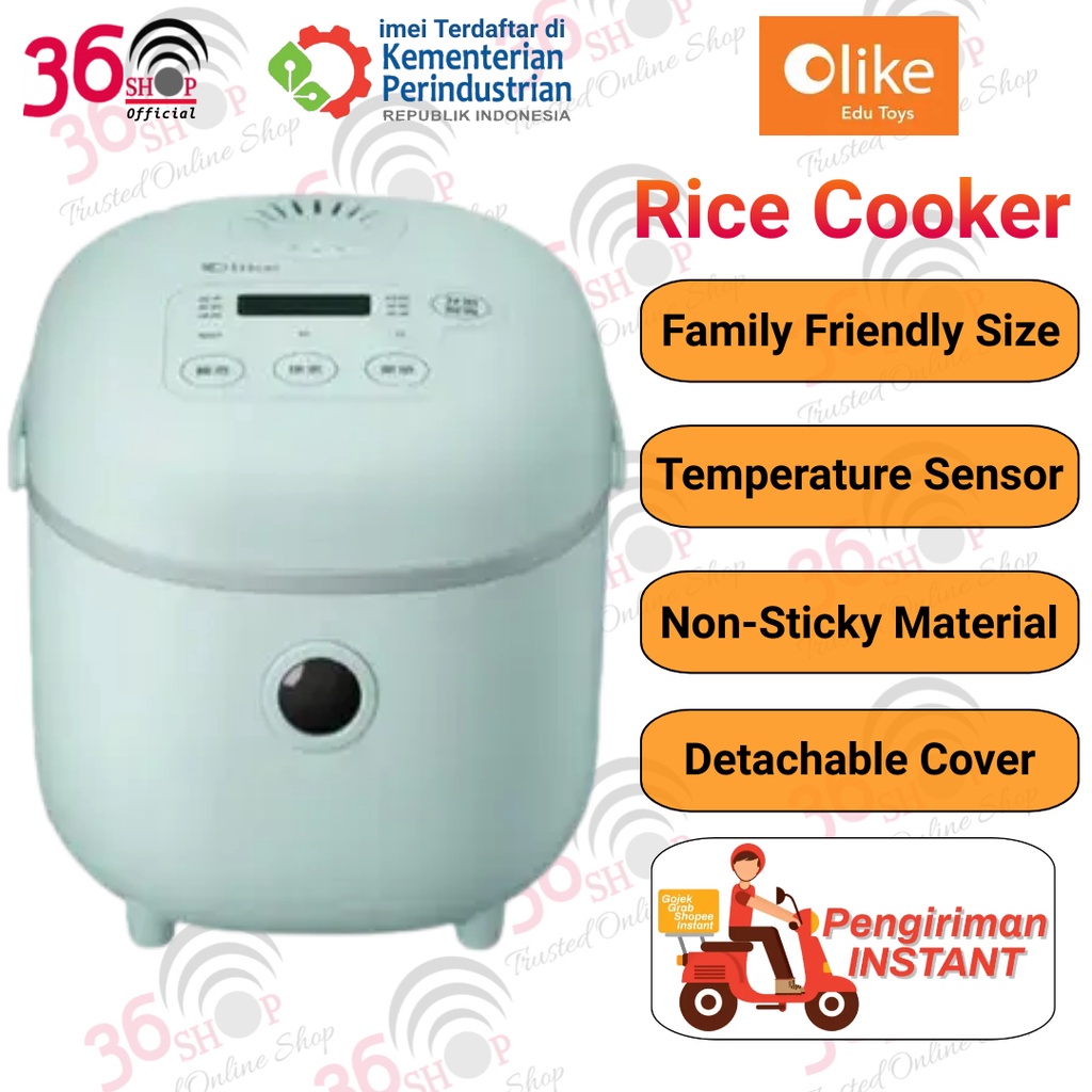 Olike Rice Cooker 3 Liter Non-Stick Digital Rice Cooker Official ...