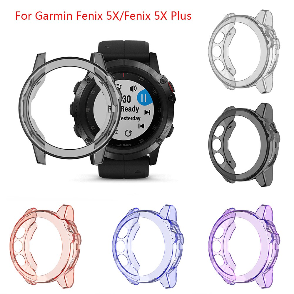 For Garmin Fenix 5X/Fenix 5X Plus Watch Protective Case Soft TPU