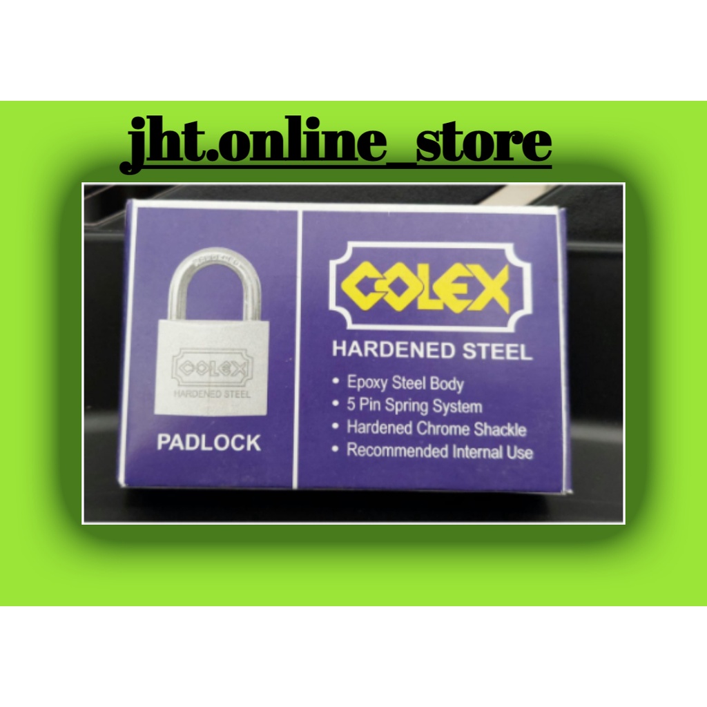 Colex Hardened Steel Padlock Code (666) | Shopee Malaysia