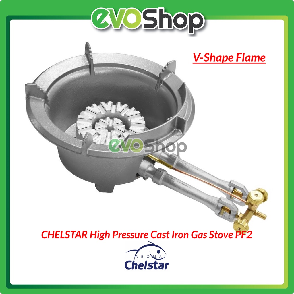 Chelstar Cast Iron High Pressure Gas Stove Cooker Manual Ignition Full