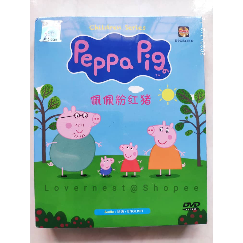 Children Series Peppa Pig 佩佩粉红猪4 DVD 74 Episodes | Shopee