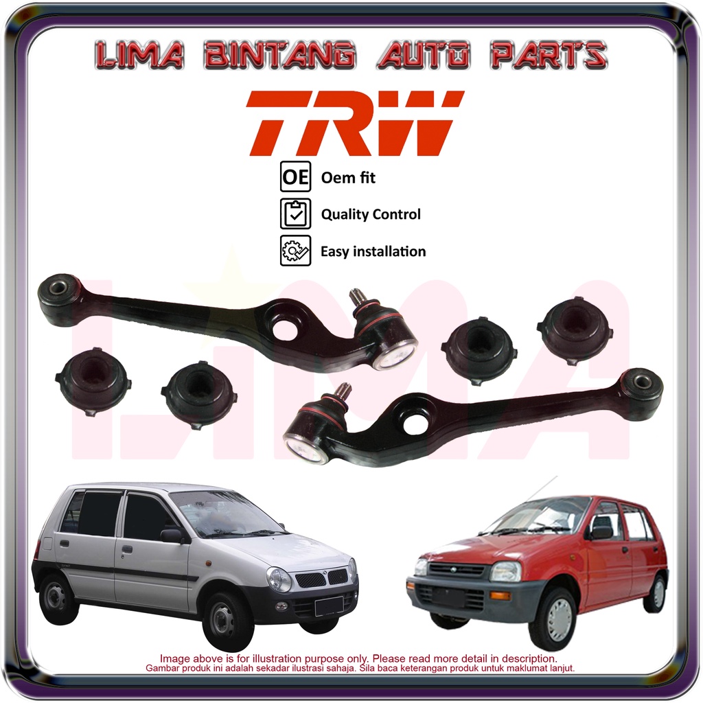 Perodua Kancil Front Lower Arm , Control Arm Right / Left Side TRW ...