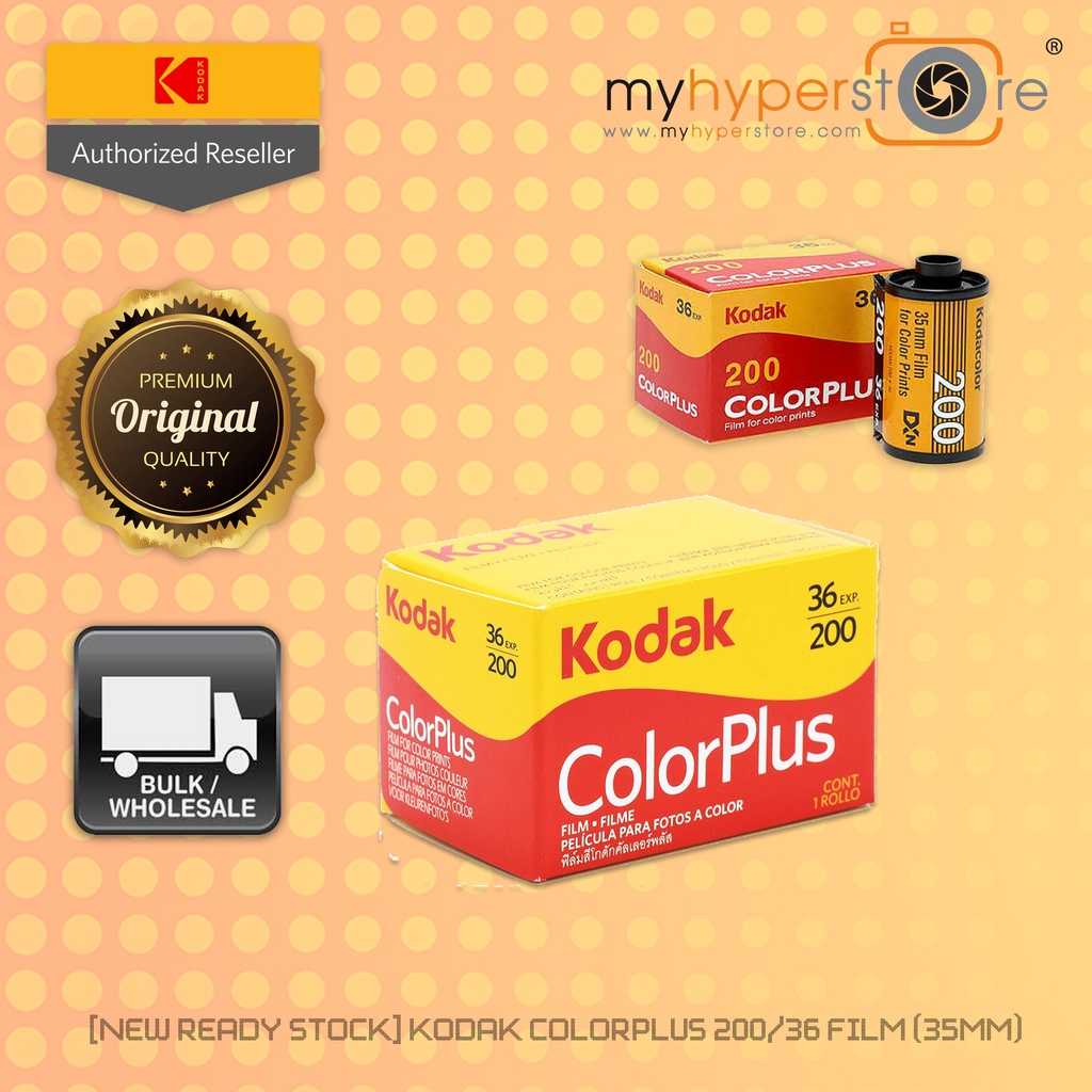 Kodak Colorplus 200 35mm Color Negative Film 36 Exp (Exp Date : 01/2025 ...