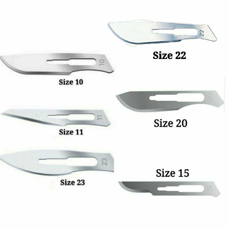 STERILE SURGICAL BLADE SIZE : 10, 11, 15, 15C (100’s/BOX) | Shopee Malaysia