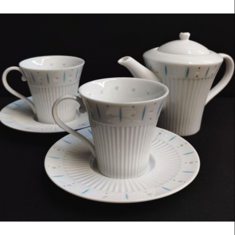 Ginza Diamond Shiraishi - Alios Coffee Set Consists of 1 Pot u0026 2 Cup Set |  Shopee Malaysia