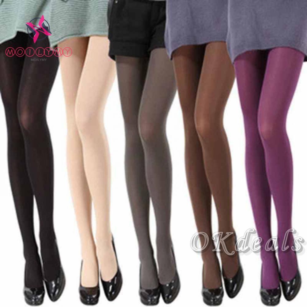 Moily Hot Sexy 120d Thick Opaque Stockings Spring Autumn Women Pantyhose Tights Shopee Malaysia 