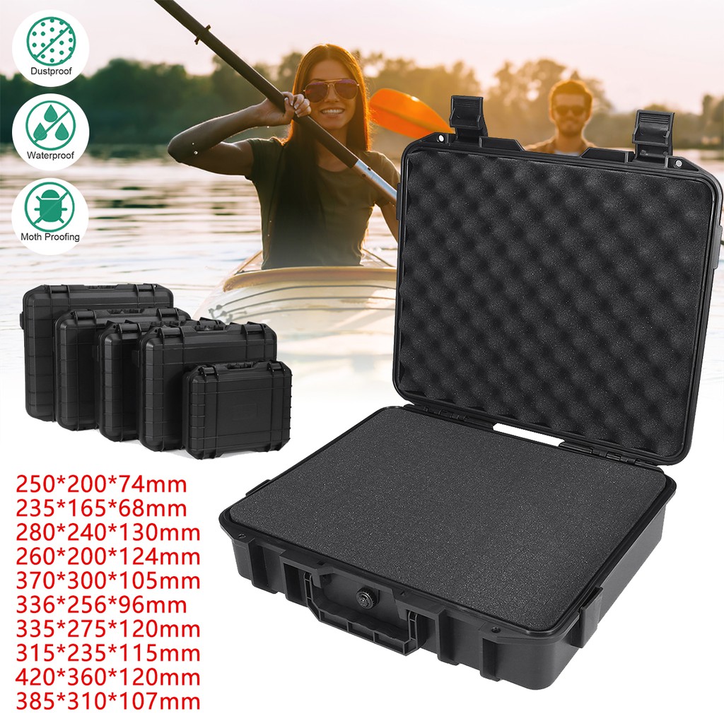 5 Sizes Protective Equipment Case with Sponge Hard Flight Carry Case Box  Camera Travel Waterproof Case