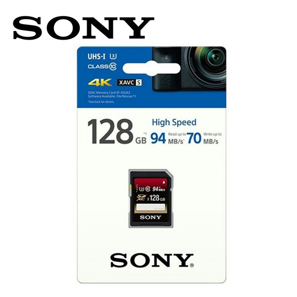 Kad Memori SONY UHS-I SDXC U3 Kelajuan Tinggi Kelas 10 (128GB) SF-G1UX2 ...