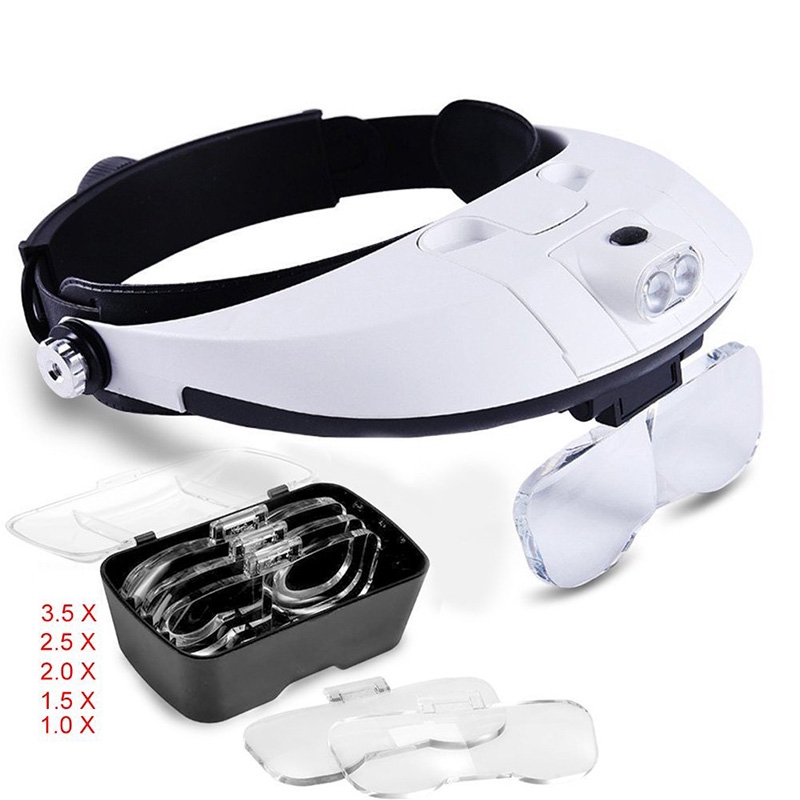 Soldering Tools Reading Dental Glasses Magnifying Lamp Glass With Light ...