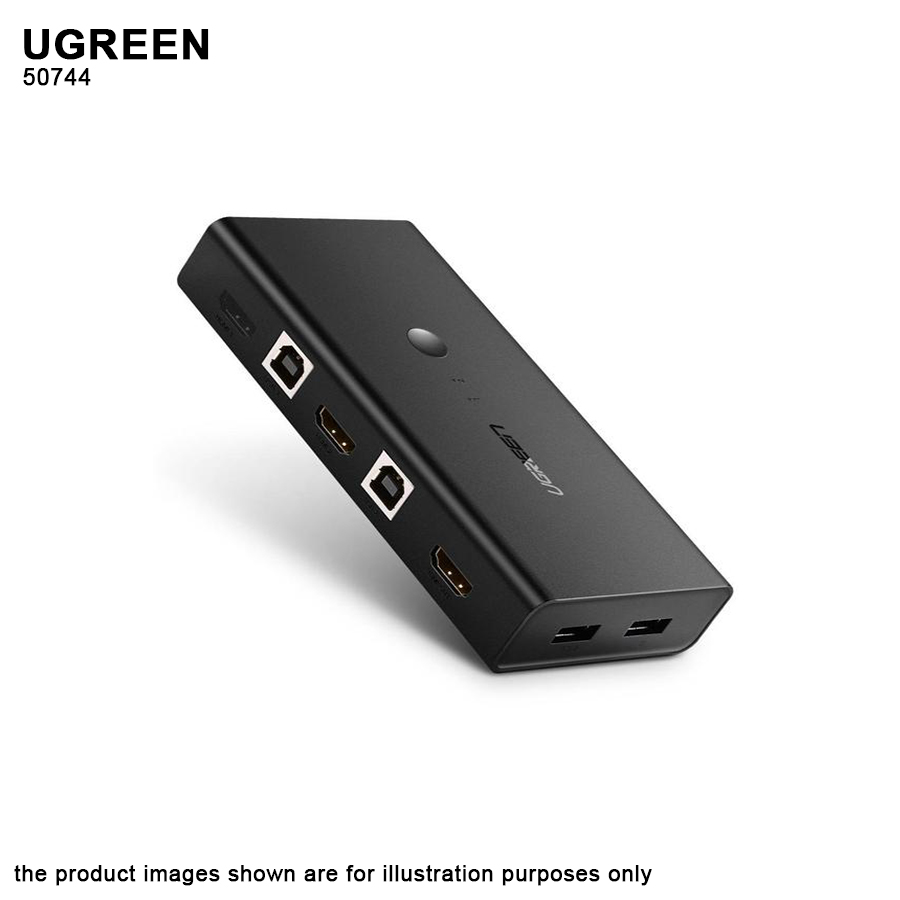 UGREEN KVM Switch 2 In 1 Out 4K HDMI Switcher Box And Extended 4 Ports ...