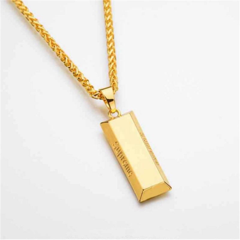 Supreme gold bar chain clearance