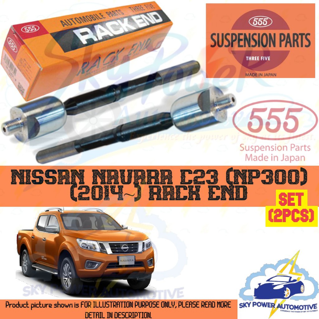 NISSAN NAVARA D23 (NP300) (2014~) 555 JAPAN BRAND STEERING RACK END ...