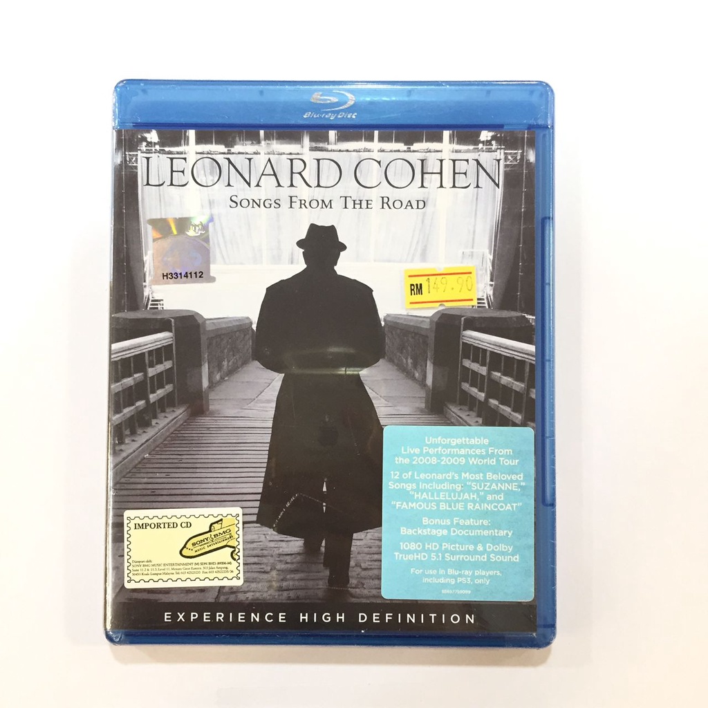 Blu-ray Concert Leonard Cohen Songs from the Road (Import 50GB