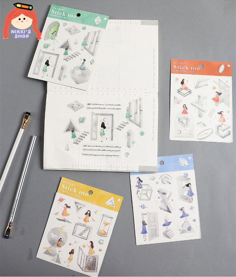 NIKKI 1pcs Sticker Stars Beyond Series DIY Stationery Hand Account ...