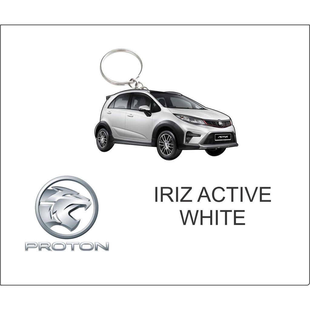 proton iriz active white keychain 2d | Shopee Malaysia