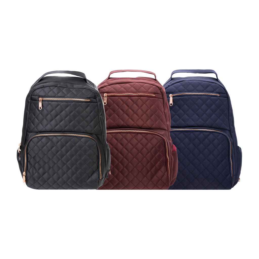 PRINCETON Milano 2.0 Series Diapers Bag - BLACK / MAROON / NAVY BLUE | Shopee Malaysia