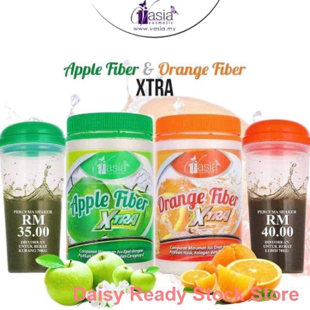 Slimming berat VASIA 🍊ORANG🍊/🍏APPLE 🍏FIBER XTRA 400g Shopee Malaysia