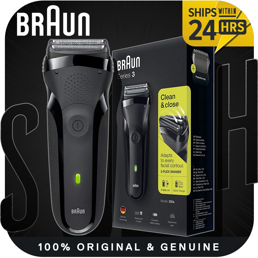 Braun Series 3 Electric Shaver 3 300S Black