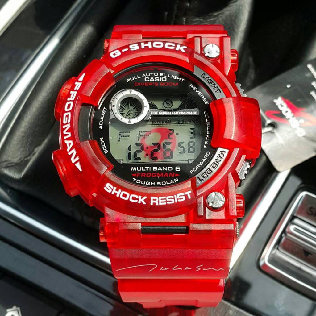 G Shock Frogman Red Jelly