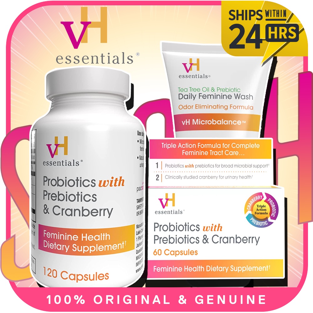 vH Essentials Probiotics with Prebiotics & Cranberry Daily Feminine