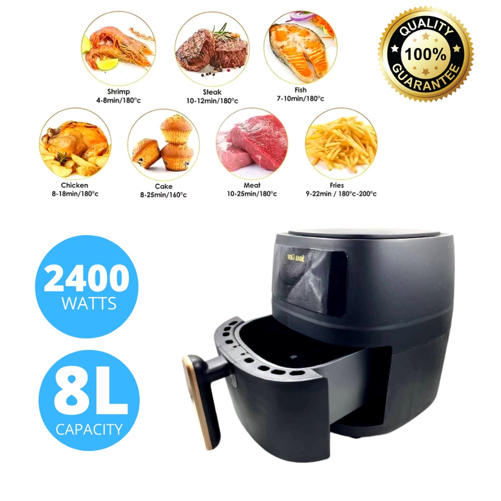 SILVERCREST Air Fryer 6L / 8L Digital Multifunction Fully Automatic
