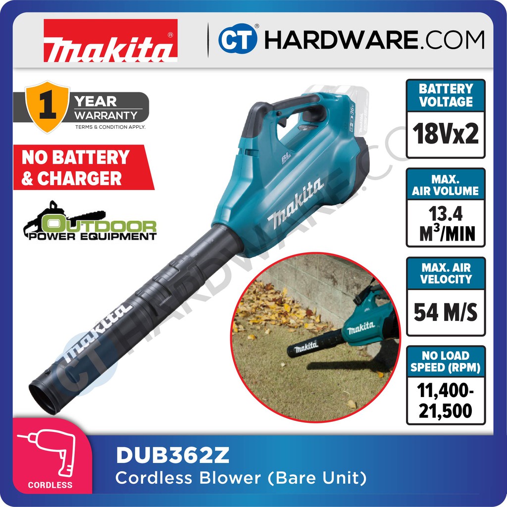 Makita Dub362z Dub362rm2 Cordless Brushless Blower 36v [18x2] Lxt