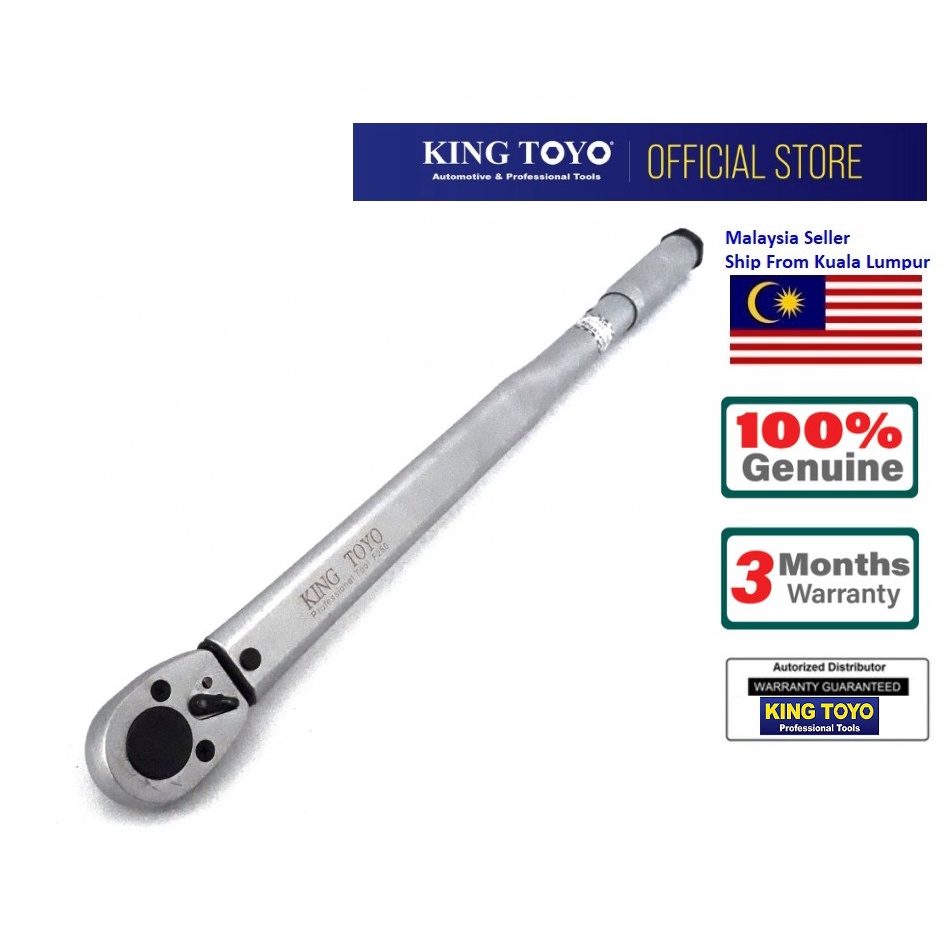 Ft Lbs King Toyo Ratchet Head Type Adjustable Torque Wrench T F New Ori King Toyo