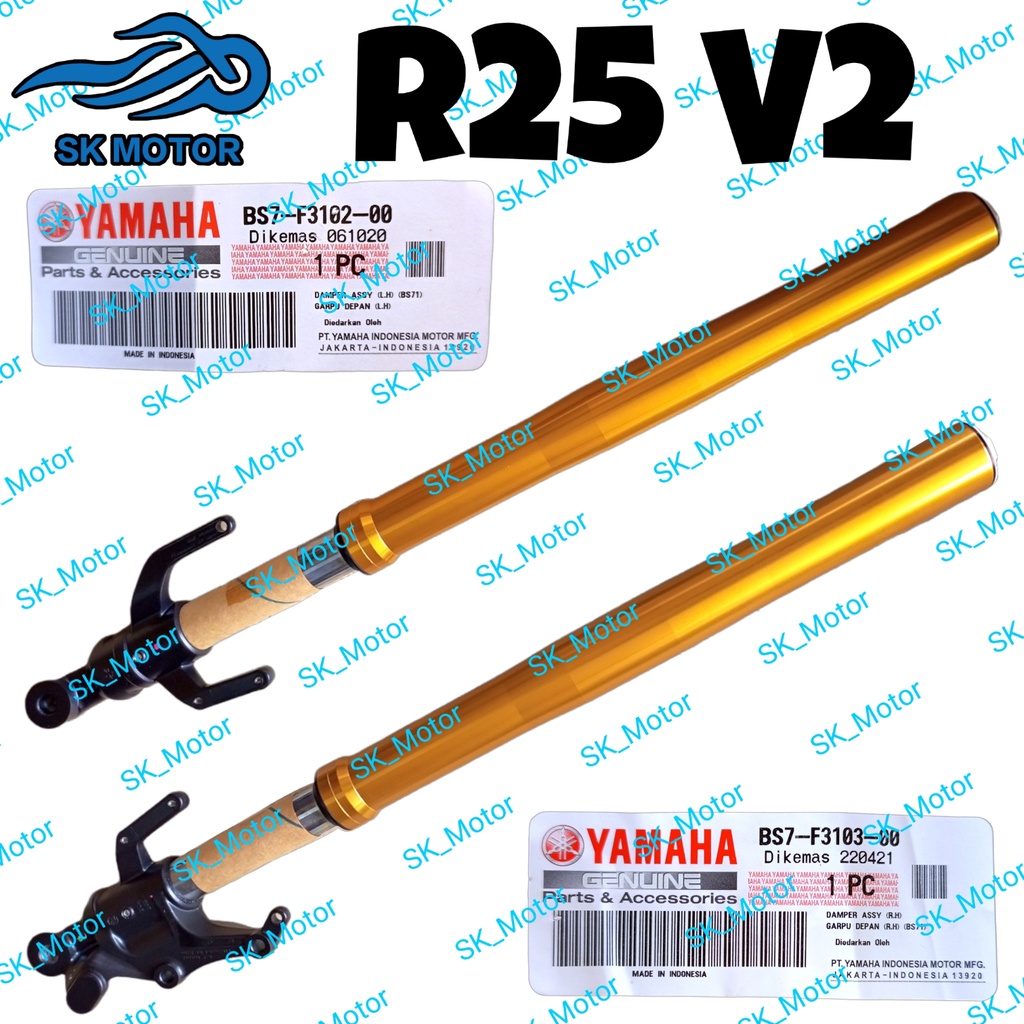 Yamaha YZFR25 R25 New V2 Original Front Fork Assy Damper Absorber BS7F310200 BS7F310300