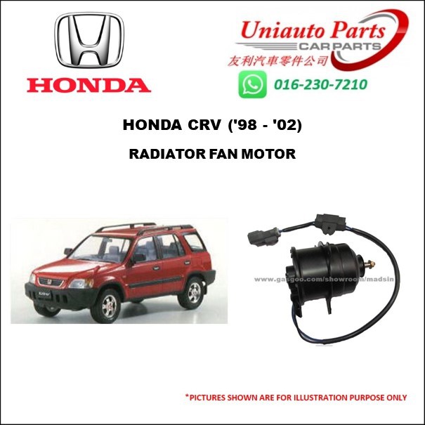 HONDA CRV S10 RD1 ('98 - '02) RADIATOR FAN MOTOR (WITH RECTIFIER ...