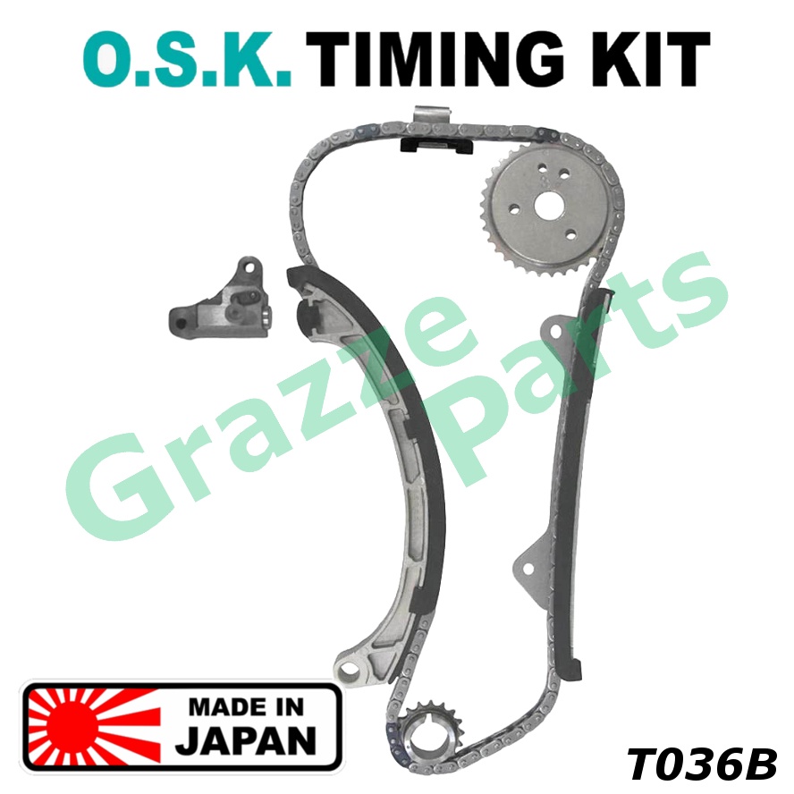 100 Made In Japan O.S.K. Timing Chain Kit Set Perodua Myvi 1.5 Alza Toyota Avanza 1.5 F602 F652