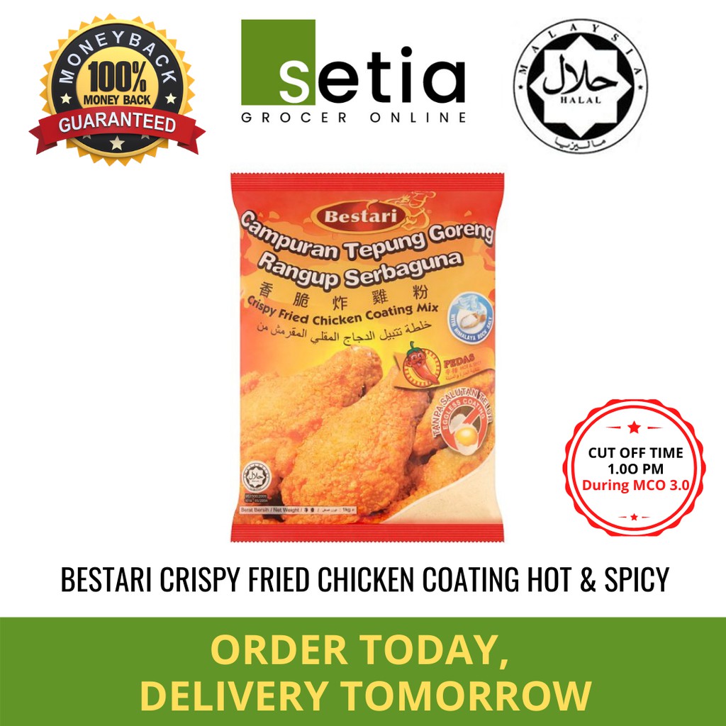 Bestari crispy fried chicken coating hot & spicy / Bestari Tepung