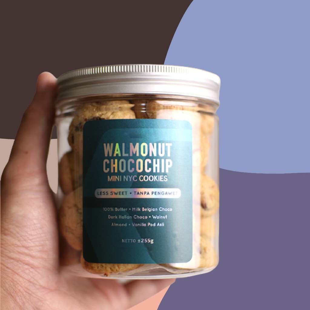 Walmonut Chocochip Mini NYC Cookies Jar (Less Sweet) | Shopee Malaysia