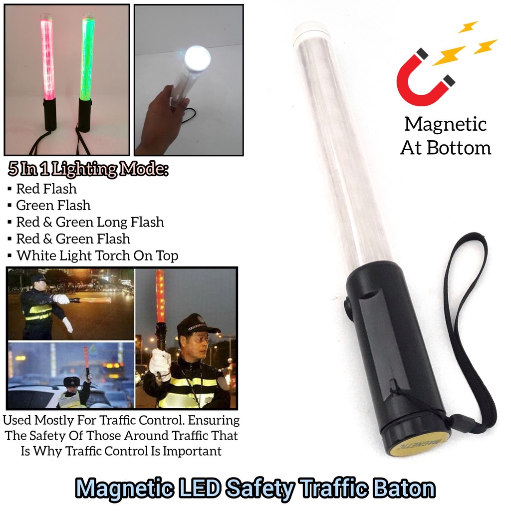 5 IN 1 Magnetic LED Traffic Lighting With Green Or Red Light Safety LED ...