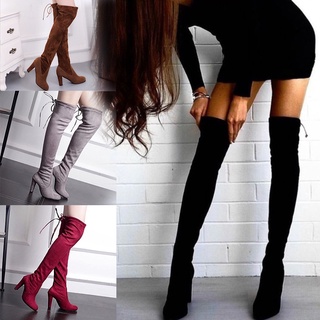 New Women Boots Sexy Fashion Over the Knee Boots Sexy Thin Square Heel Boot  Platform Woman Shoes Black size 35-43 - AliExpress