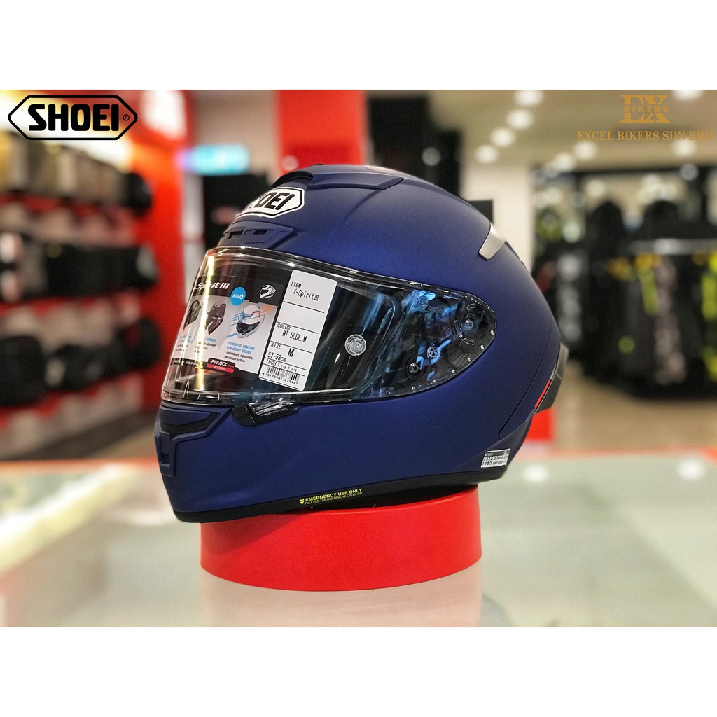 Shoei x spirit 3 hot sale blue