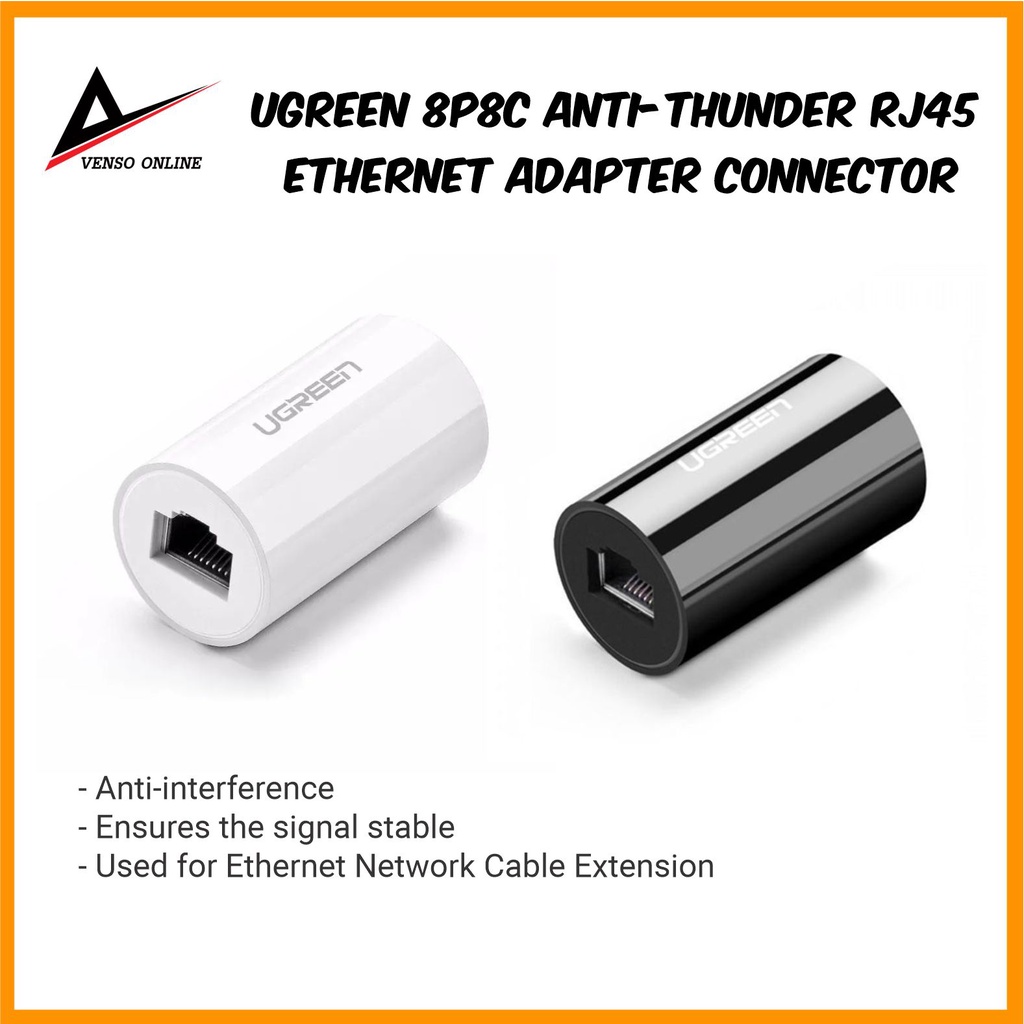UGreen 8P8C Anti-Thunder RJ45 Female to Female Ethernet Adapter ...