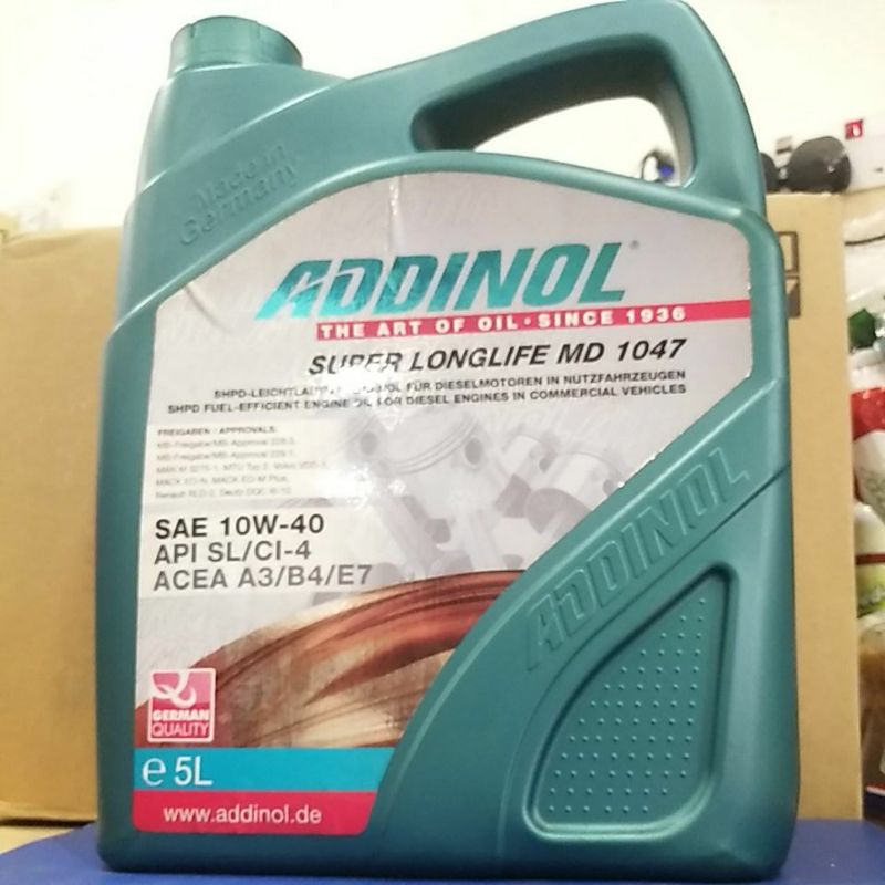 ADDINOL 10w40 Super LongLife (5L) | Shopee Malaysia
