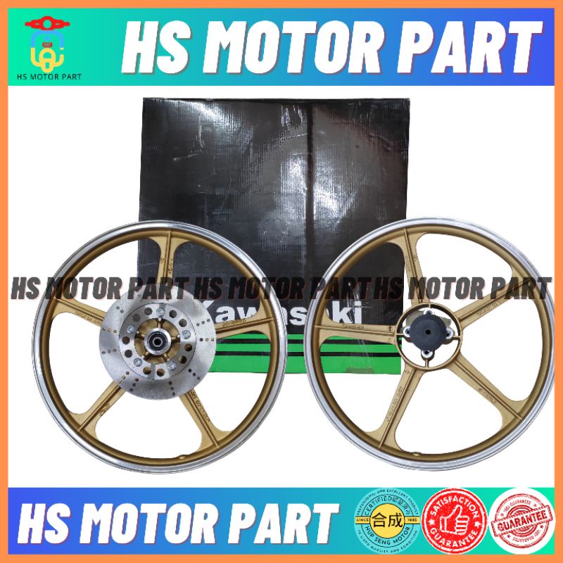 Enkei [Kawasaki]AR80 Sport Rim 5 Batang - Gold [1.40-18 Depan/Belakang ...
