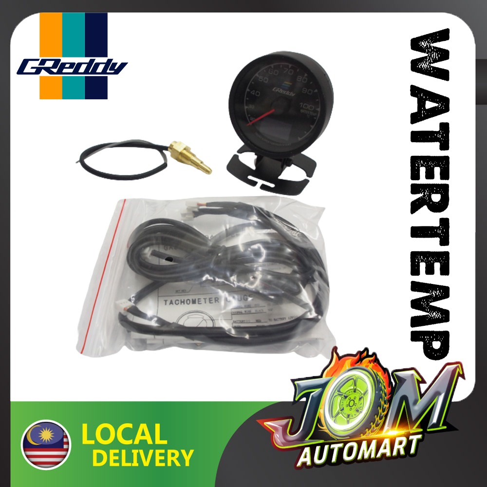 GReddy Meter (34 Colours) 60mm OEM Digital Meter Gauge - Water Temp ...