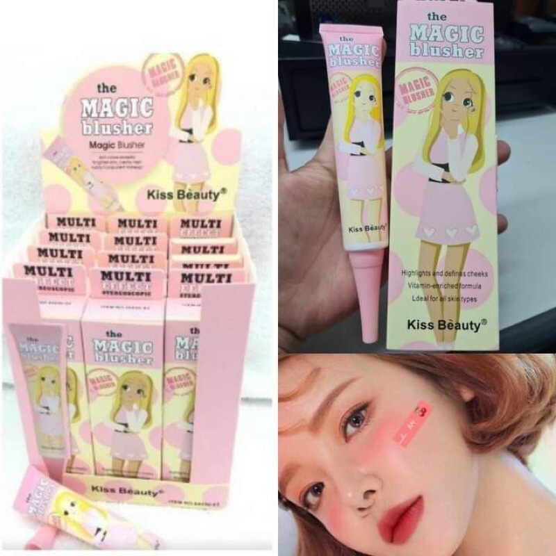💯( 1 Box ***12pcs ) THE MAGIC BLUSHER KISS BEAUTY Shopee Malaysia