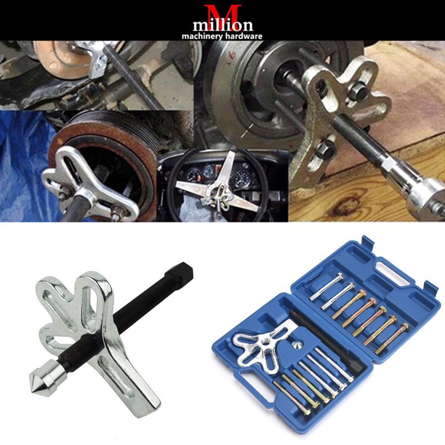 17pcs Harmonic Balancer Steering Wheel Puller Removal Flywheel