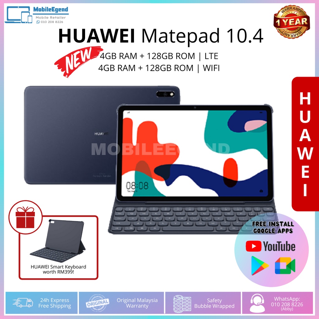 HUAWEI MATEPAD 10.4" 2022 Tablet Pad WIFI LTE simcard 4GB+128GB 💯