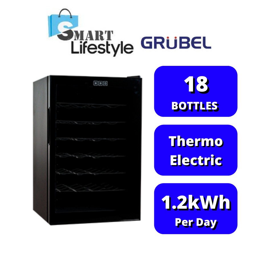 GRUBEL 18 BOTTLES WINE CHILLER GWCTP18BK Shopee Malaysia