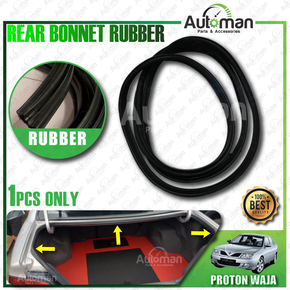 Proton Waja Rear Bonnet Rubber Weatherstrip Getah Belakang | Shopee ...